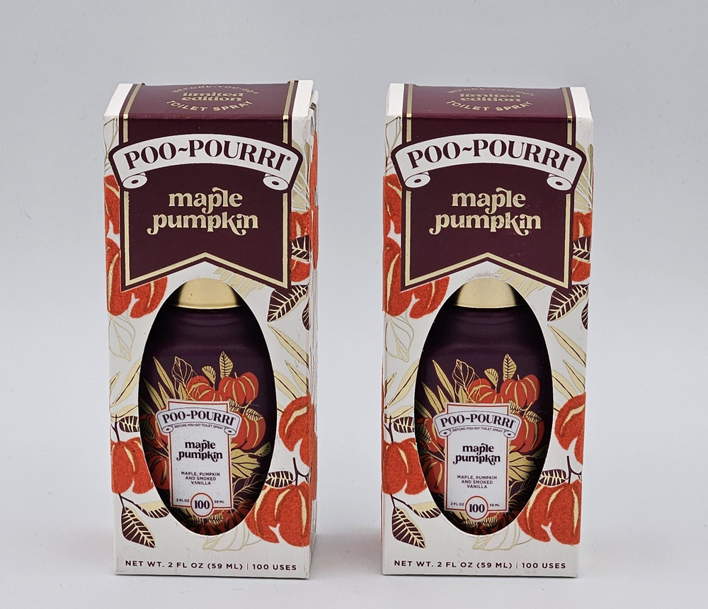 Poo-Pourri Toilet Spray Limited Edition Maple Pumpkin 2-Pack (4oz)